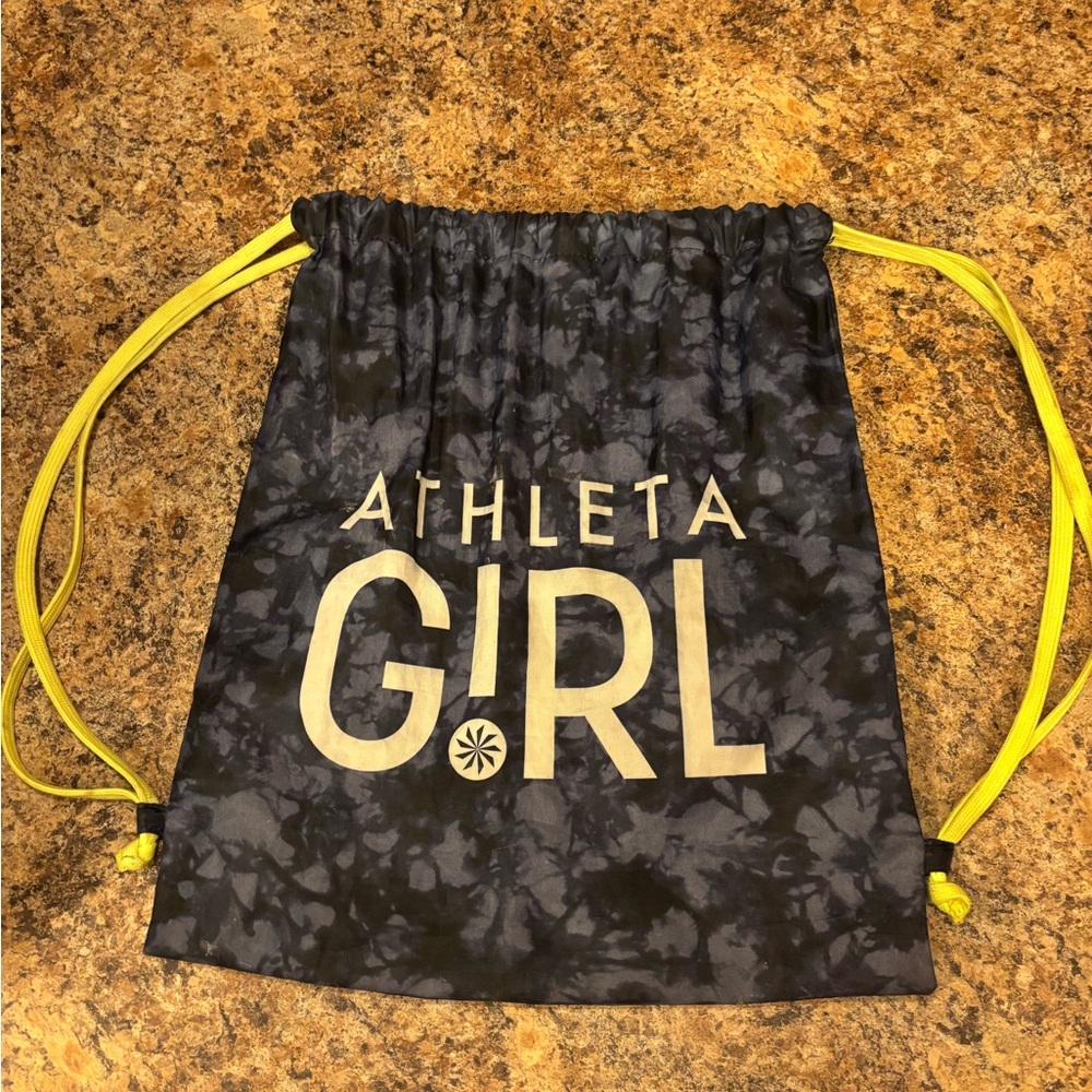 Athleta Girl Neon Drawstring Gym Bag